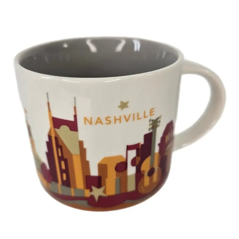 Starbucks You Are Here Nashville Mug 14 oz Ceramic City Coffee Tea Cup Collector